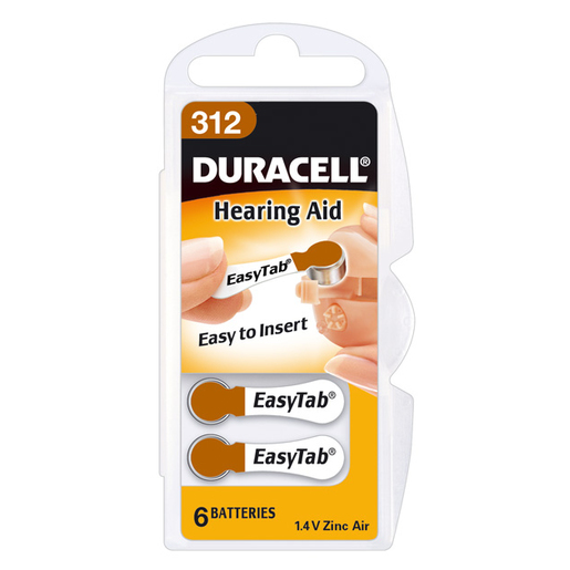 Image of Duracell Hearing Aid DA312 Single-use battery 1,4 V