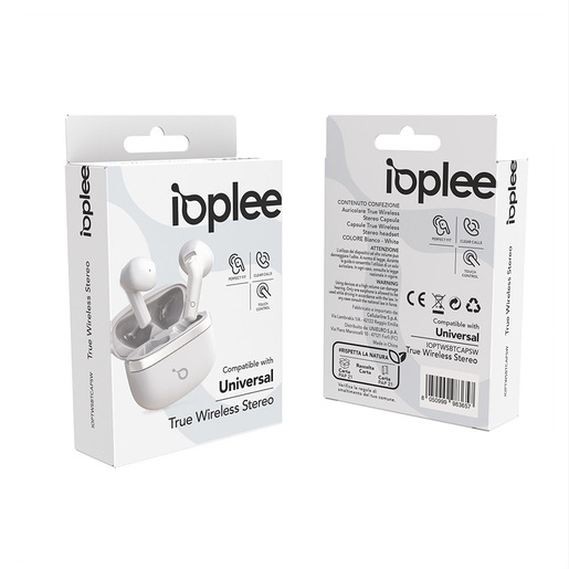 Image of IOPLEE Auricolare True Wireless Stereo Capsula - Bianco