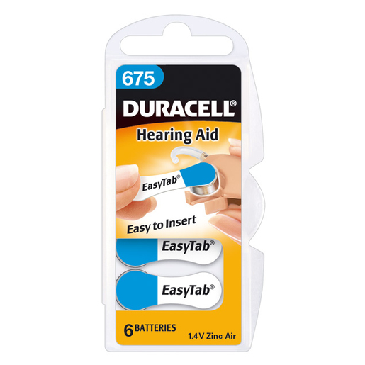 Image of Duracell Hearing Aid DA675 Single-use battery