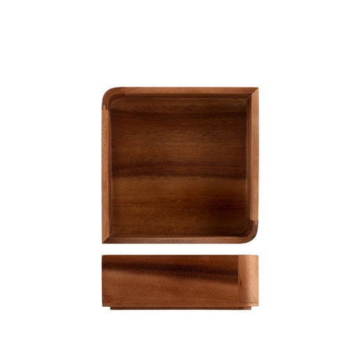 Image of H&H Lifestyle Coppa in legno Acacia forma quadrata cm 20xh7