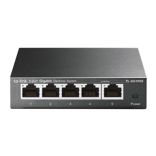 TP Link TL SG105S Non gestito Gigabit Ethernet (10/100/1000) Nero