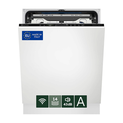 Electrolux Lavastoviglie Incasso 60 Cm - Int. Totale 14 Coperti Classe A 43 Dba MADE IN ITALY EEZ68600W