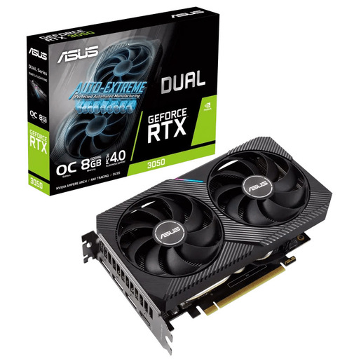 Image of ASUS Dual GeForce RTX 3050 OC Edition 8GB NVIDIA GDDR6