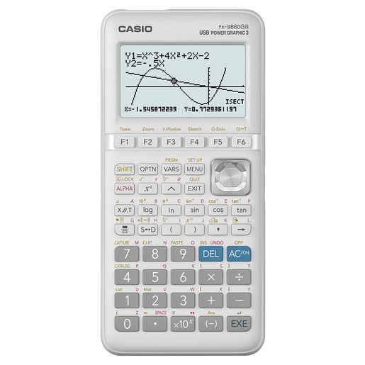 Image of Casio fx-9860GIII calcolatrice Tasca Calcolatrice grafica Bianco