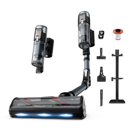 Image of Rowenta X-Force Flex 16.60 RH9C71E0 scopa elettrica Aspirapolvere a bastone 2 in 1 Batteria Secco Senza sacchetto Nero, Blu