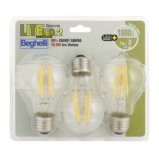 Image of Beghelli Goccia Liteled.2 BLISTER pack 3x