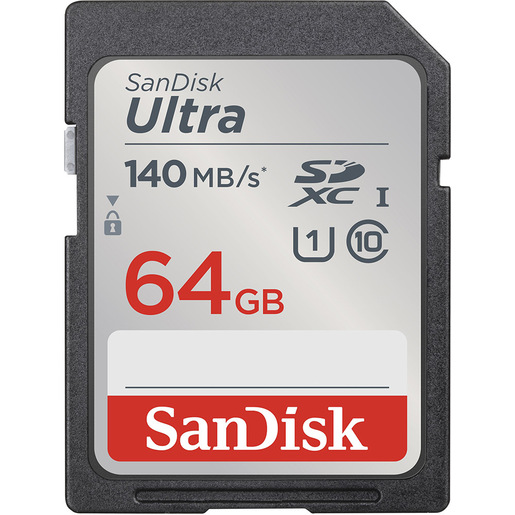 Image of        SanDisk Ultra 64 GB SDXC UHS-I Classe 10