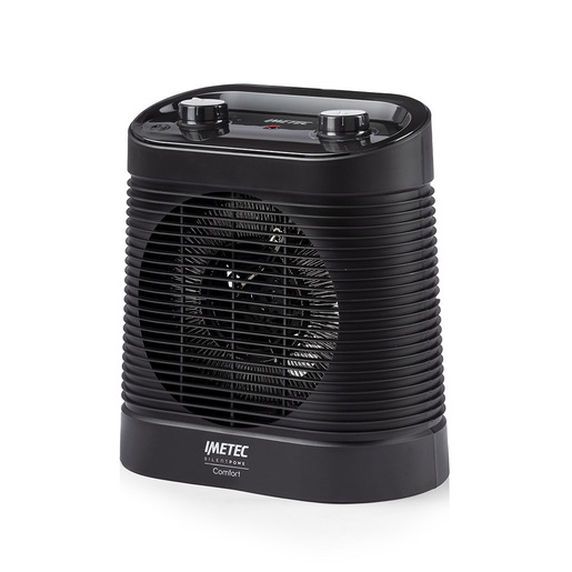 Imetec Silent Power Comfort, termoventilatore silenzioso e compatto, stufetta elettrica, 2100 w, 4 funzioni, termostato ambiente e di sicurezza, funzi