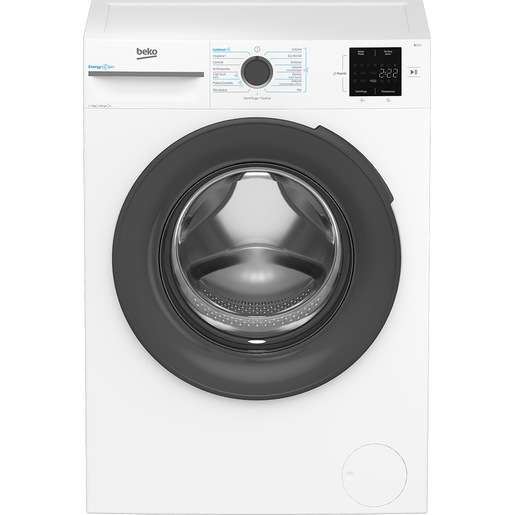 Beko b300 BMSUR7126EA: Lavatrice 7kg Slim, Classe A, 1200giri, tecnologia EnergySpin™, funzione a vapore SteamCure™, cassetto detersivo autopulente