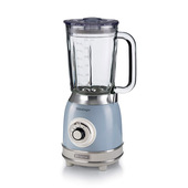 Ariete 583, Frullatore Vintage con tazza in vetro da 1,5 Litri, 4 Lame in Acciaio Inox, 4 Velocità + Pulse,1000 Watt, Celeste-image