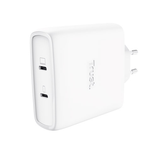 Image of Trust Maxo Caricabatteria a 2 porte USB-C GaN da 100 W