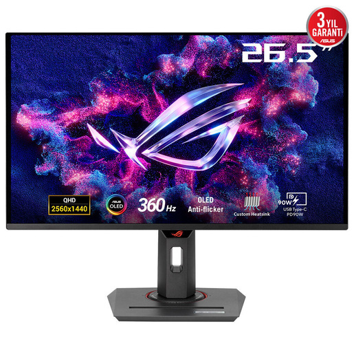 ASUS ROG Strix OLED XG27ACDNG Monitor PC 67,3 cm (26.5'') 2560 x 1440 Pixel Quad HD QD-OLED Nero