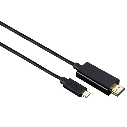 Image of Hama Cavo USB Type C/HDMI, 1,8 metri,connettori dorati, nero
