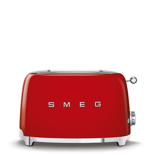 Tostapane SMEG TSF01RDEU, Potenza 950 W, Numero di fessure per tostare 2, Livelli tostatura 6 , Sistema sollevamento, Funzione scongelamento, Raccoglitore briciole, Rosso