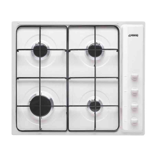 Image of Smeg S64SB piano cottura Bianco Da incasso 60 cm Gas 4 Fornello(i)