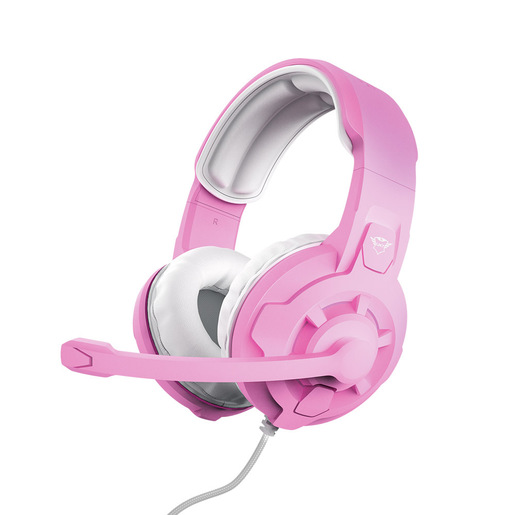 Image of Trust GXT 411P Radius Auricolare Cablato A Padiglione Gaming Rosa, Bianco