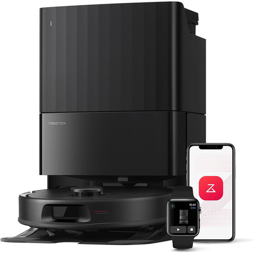 Roborock QR 598 robot aspirapolvere e lavapavimenti Nero