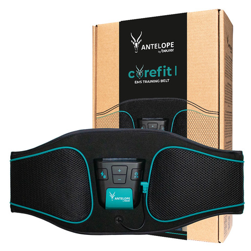 Image of Beurer Antelope Corefit, Cintura Addominale Unisex Adulto, Nero, Turchese