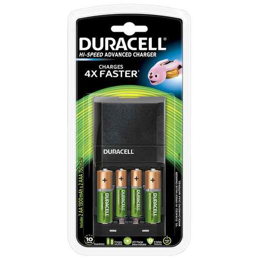 Image of Duracell Caricabatterie 45 minuti + 2xAA, 2xAAA