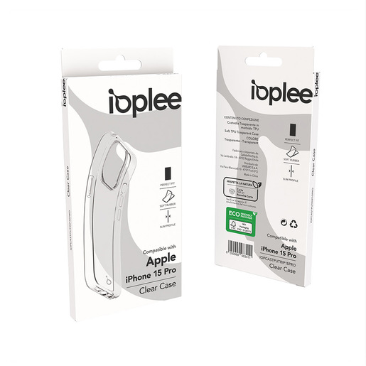Image of IOPLEE Custodia Trasparente in morbido TPU per iPhone 15 Pro