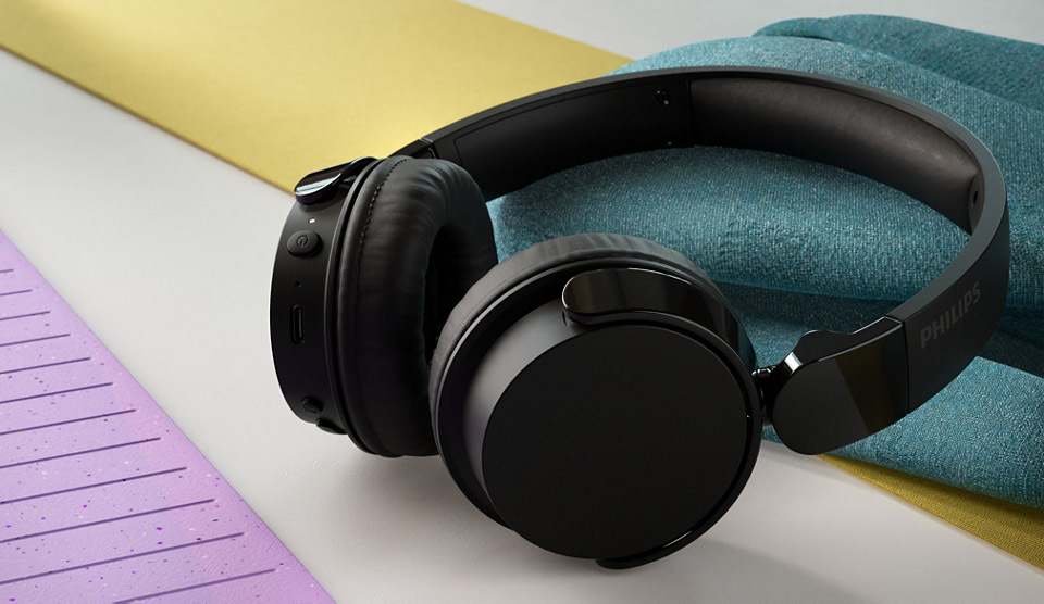 Philips TAH4209BL Cuffie On-Ear wireless bluetooth leggere con isolamento acustico passivo - 55 ore di riproduzione, suono naturale, chiamate chiare, bassi dinamici, 2 ore di carica USB-C- Blu