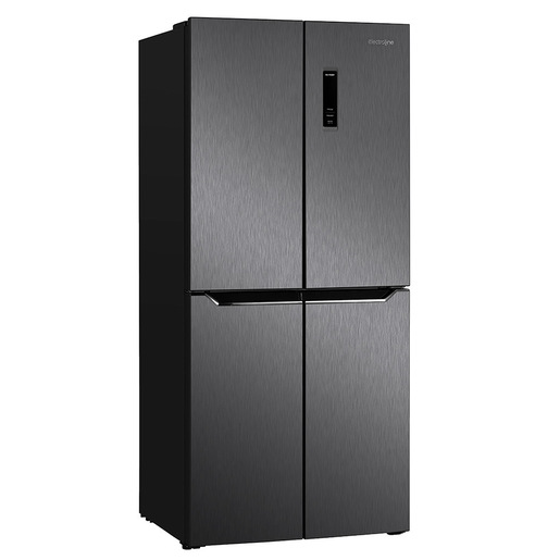 Electroline 4DE58NV1KD0 frigorifero 4 porte Libera installazione D Nero, Acciaio inox