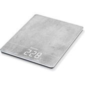 Beurer Bilancia Digitale Da Cucina Con Portata Di 15 Kg, Funzione Tara E Design Moderno A Sensori, Glass-image