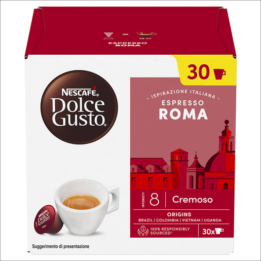 Image of Nescafé Dolce Gusto Caffè Espresso Roma 30 Capsule