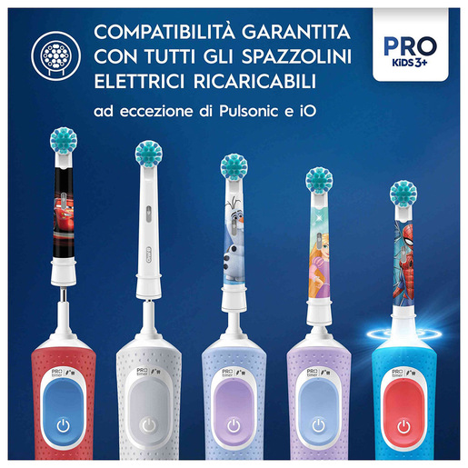 Image of Oral-B Testine Di Ricambio Pro Kids Con Disney Frozen, 3 Testine
