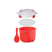 Sistema Cuocivapore A Microonde Quadrato Basso 0,88 Lt-image