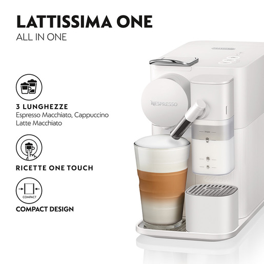 Image of De’Longhi Lattissima One EN510.W Automatica Macchina per espresso 1 L