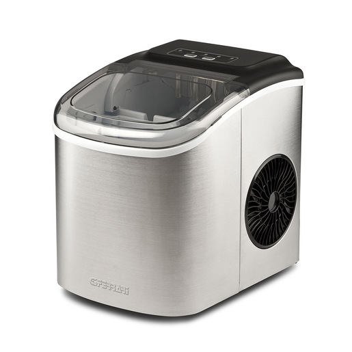 Image of G3 Ferrari ARTIKO Macchina per ghiaccio portatile 12 kg/24h Nero, Acciaio inossidabile