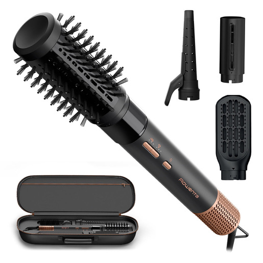Image of Rowenta UB9821 messa in piega Spazzola ad aria calda Airflow Nero, Rame