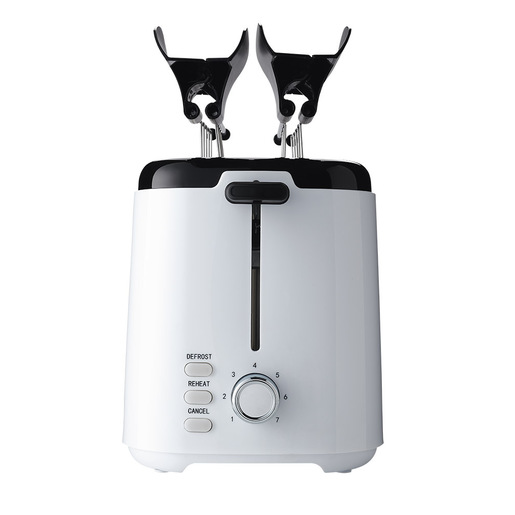 Image of Electroline EDT1310W tostapane 7 2 fetta/e 800 W Nero, Bianco cod015