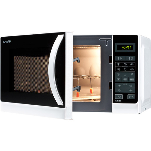Image of Sharp Home Appliances R-642 WW Superficie piana Microonde con grill 20 L 800 W Bianco