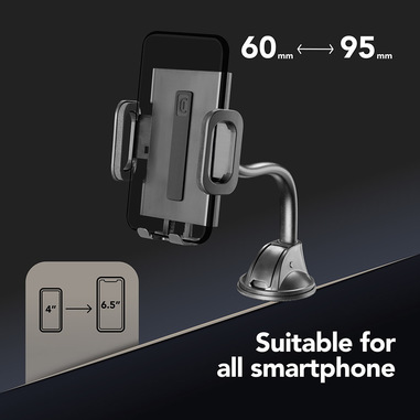 Supporto da Auto per Smartphone Universale con Ventosa - Supporti e Accessori Smartphone Cellulari - Accessori SmartPhone e Tablet - Multimedia