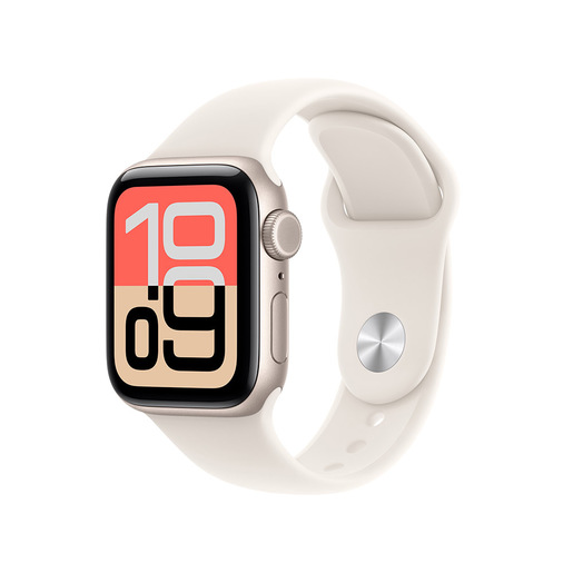 Image of Apple Watch SE (3nd generation) SE 3 GPS + Cellular 40mm Cassa Alluminio Galassia con Sport Band Galassia - S/M