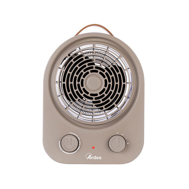 ARDES | ARAM4F09G Termoventilatore a Filo SABO, Stufetta Riscaldante 2 Potenze Eco/comfort, Termostato Temperatura Ambiente, Stufetta Scaldino Portatile con Design Elegante Compatto Finitura Salvia
