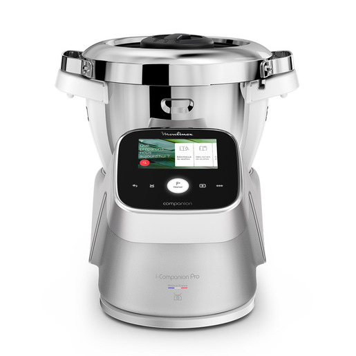 Image of Moulinex HF93EC Robot da cucina multifunzione i-Companion Touch Pro (Silver), Funzione Cottura, Capacità 3L, Schermo Touch, Bilancia Integrata