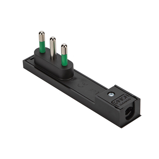 Image of FANTON 80091 presa elettrica P17 Nero 2P+T