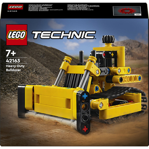 Image of LEGO Technic 42163 Bulldozer da Cantiere, Giochi per Bambini e Bambine di 7+ Anni, Regalo per Amanti dei Veicoli Giocattolo