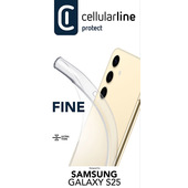 Cellularline Fine - Galaxy S25 Cover In Gomma Morbida Ultra Sottile E Trasparente-image