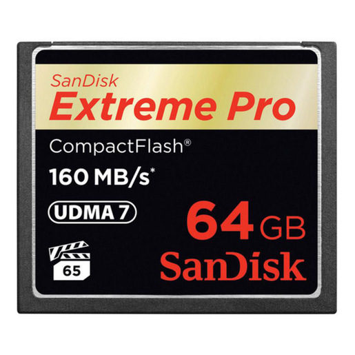 Image of SanDisk 64GB Extreme Pro CF 160MB/s CompactFlash