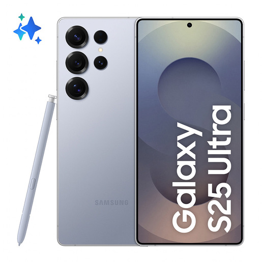 Image of Samsung Galaxy S25 Ultra Smartphone AI, Display 6.9'' QHD+ Dynamic AMOLED 2X, Fotocamera 200MP, RAM 12GB, 512GB, 5.000 mAh, Titanium Silverblue