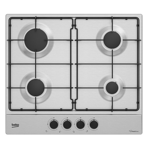 Image of Beko HIAG64223SXE Acciaio inox Da incasso 60 cm Gas 4 Fornello(i)