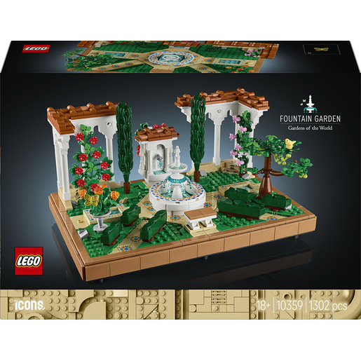 Image of LEGO ICONS 10359 Il Giardino della Fontana, Modellino da Costruire per Adulti da Collezione, Idea Regalo per Donna o Uomo