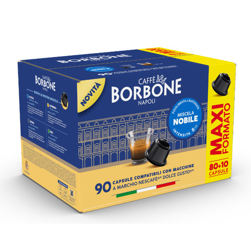 Image of Caffè Borbone DGBBLUNOBILE90N capsula e cialda da caffè Capsule caffè 90 pz