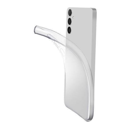 Cellularline Fine - Galaxy A36/A56 Cover in gomma morbida ultra sottile e trasparente