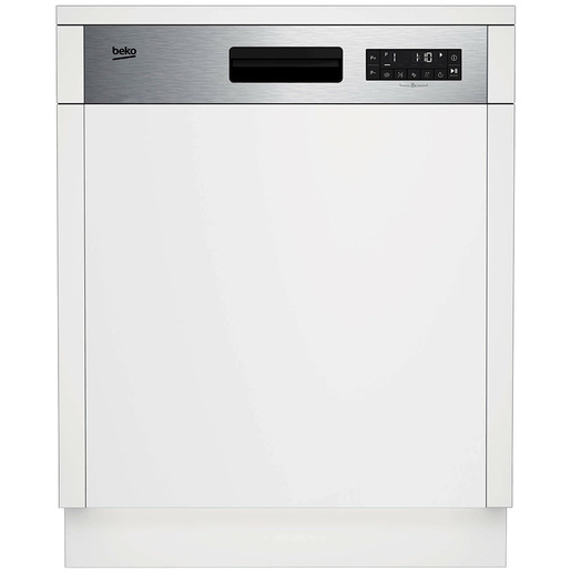 Image of        Beko b300 Lavastoviglie 60cm semi-integrata con cruscotto Inox, Classe