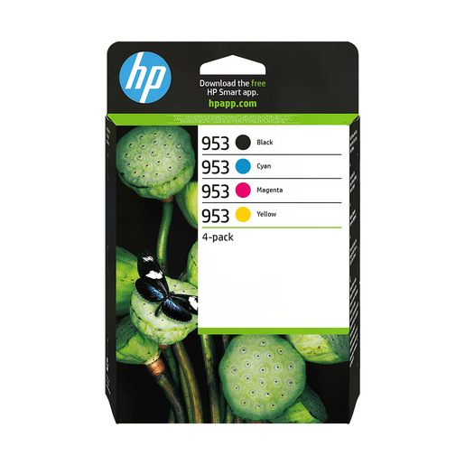 Image of HP Confezione da 4 cartucce di inchiostro nero, ciano, magenta, giallo originali 953